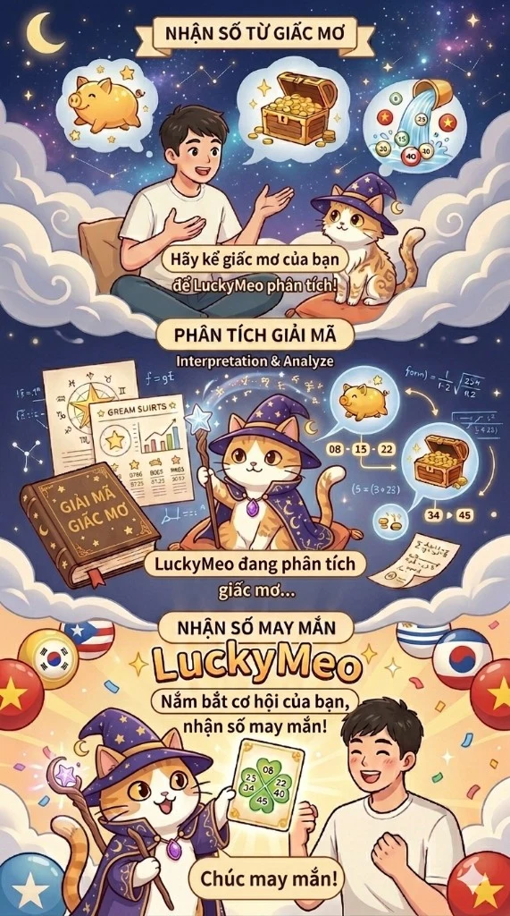 LuckyMeo — giải mã giấc mơ và nhận số may mắn