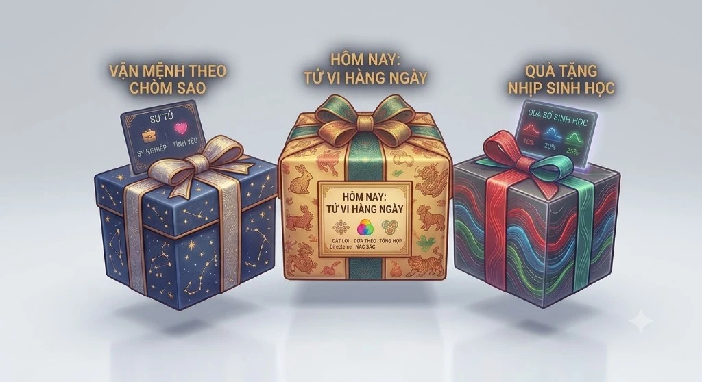 LuckyMeo — vận 12 con giáp, cung hoàng đạo và nhịp sinh học