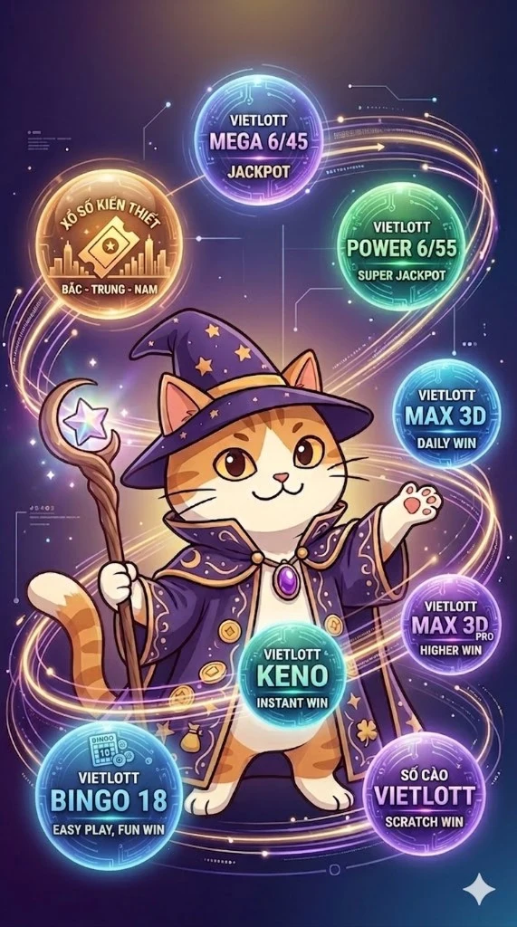 LuckyMeo — Mèo thần Vietlott gợi ý số may mắn